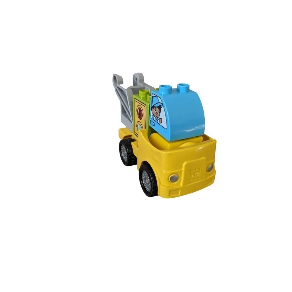 LEGO Duplo Tow Truck‎ Yellow Vehicle with Hook and Traffic Light Brick - Picture 4 of 7